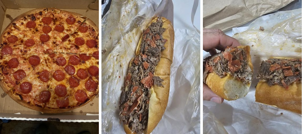 Tom's Pizza Place Menu
