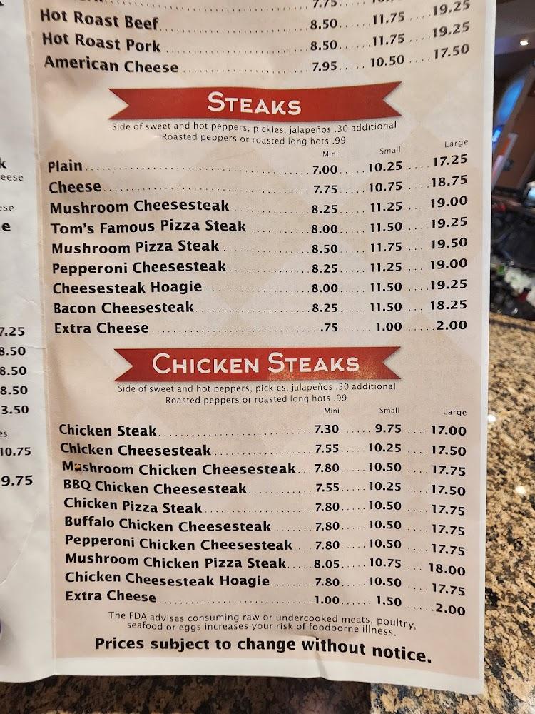 Tom's Pizza Place Menu image 3